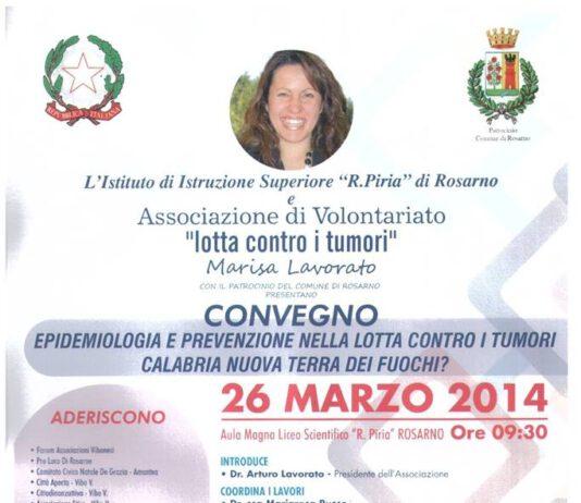 Rosarno, domani convegno dal tema Epidemiologia e prevenzione nella lotta contro i tumori. Calabria nuova terra dei fuochi?