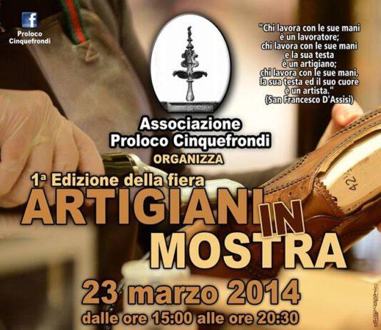 Cinquefrondi, domani Artigiani in mostra