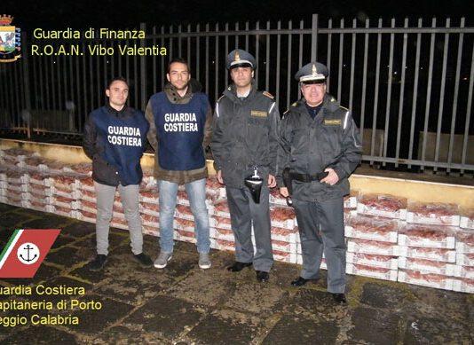 Villa San Giovanni, sequestrata una tonnellata di crostacei pronti ad essere immessi sul mercato