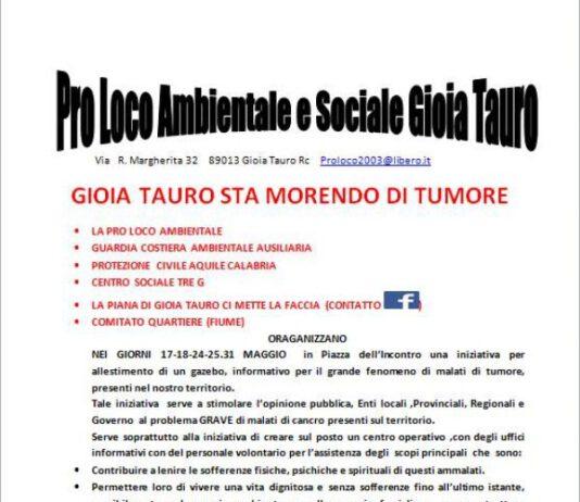 La piana sta morendo di tumore, le associazioni avviano raccolta firme