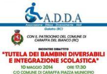Gran fervore di iniziative dell ADDA (associazione per la difesa dei diritti dei bambini diversabili)