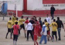 Rissa in campo in provincia di Reggio Calabra, Daspo per otto calciatori