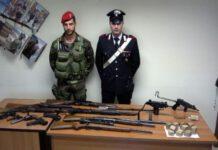 Scoperto arsenale in provincia di Reggio Calabria, arrestato pregiudicato