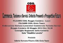 Cgil e Filcams Cgil: Necessario rilanciare commercio, turismo e servizi nella provincia reggina