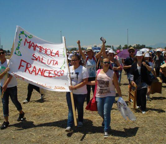 Il gruppo di Mammola da Papa Francesco