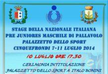 Cinquefrondi, oggi intitolazione del Palazzatto dello Sport a Italo Bonini primo storico Presidente della Jolly Pallavolo Cinquefrondi
