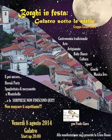 Questa sera Borghi in Festa: Galatro sotto le stelle