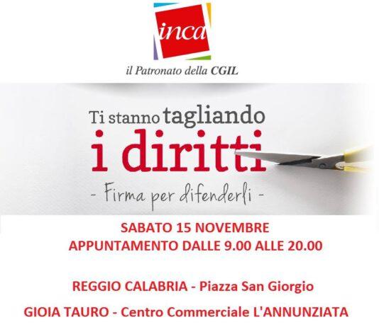MOBILITAZIONE NAZIONALE PATRONATI: Domani gli operatori in piazza a Reggio, Siderno e Gioia
