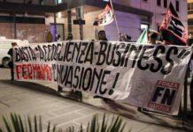 Presidio di protesta di Forza Nuova a Catanzaro contro le politiche pro-immigrazione