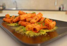 Carmine Giovinazzo da Masterchef presenta su Zmedia ” Rigatoni con nduja su salsa di peperoni”