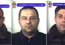 Foto e nomi degli arrestati per estorsione aggravata dalla metodologia mafiosa a Reggio Calabria