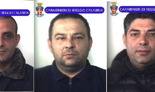 Foto e nomi degli arrestati per estorsione aggravata dalla metodologia mafiosa a Reggio Calabria