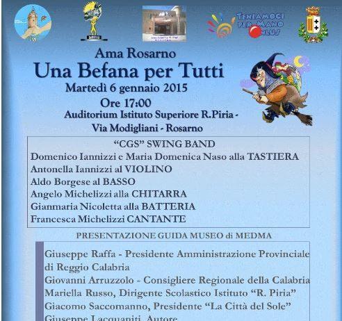 Rosarno, domani “una Befana per tutti”