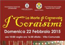 A Cittanova i Coraismi, “La Morte di Carnevale”