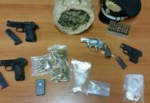 Rinvenute droga, armi e munizioni in provincia di Reggio Calabria