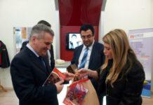 Il presidente Scalzo ed il presidente Ardizzone in visita alla Bottega della Legalità