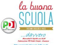 Oggi 8 aprile ore 16,30 attivo provinciale su “La Buona Scuola” del PD di Cosenza