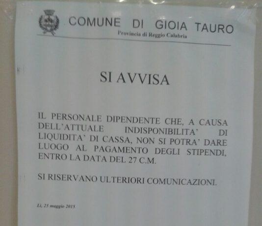 Alessio: sono mesi che diciamo che il Comune di Gioia Tauro è collassato economicamente