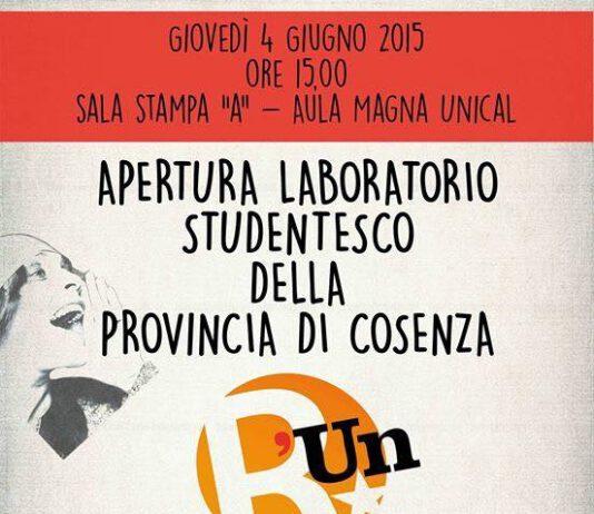 Run Cosenza, giovedì apertura Laboratorio Studentesco