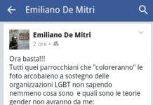 Prete contro matrimoni omosessuali :”Chi colora il proprio Facebook arcobaleno non potrà fare il padrino”