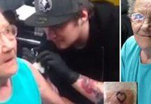 Nonna 79enne scappa dal centro anziani per fare il suo primo tatuaggio