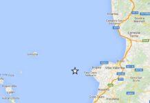Scossa di terremoto a largo della costa di Ricadi