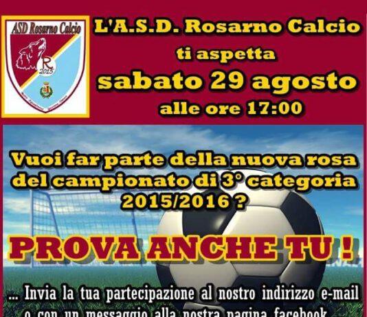 Stage pre-ritiro per la neonata A.S.D. Rosarno Calcio 2015 Sabato 29 Agosto