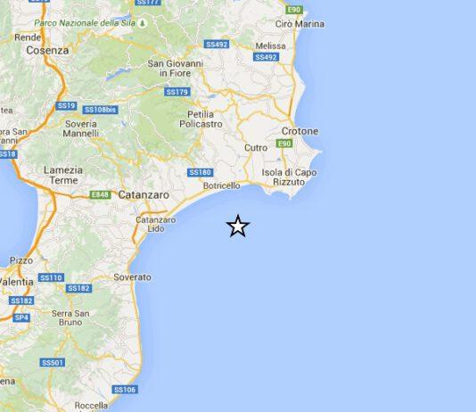 Scossa di terremoto in Calabria