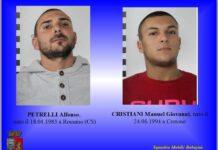 Rapinano banca, ma in auto hanno Gps della Polizia, arrestati due calabresi