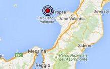 Scossa di terremoto a largo della costa di Tropea