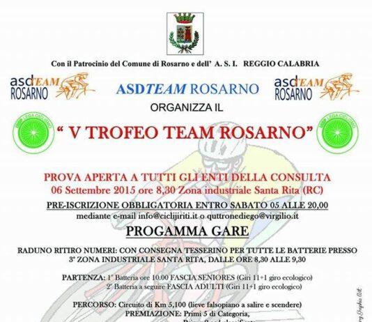Ciclismo, domenica il V Trofeo Team Rosarno