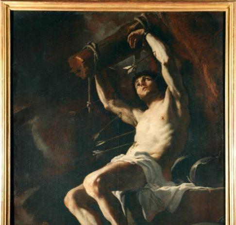 Mattia Preti dipinge San Sebastiano