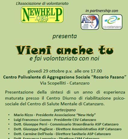 Asp Catanzaro “Vieni anche tu”, oggi attività riabilitativa aperta al pubblico