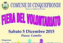 Cinquefrondi, sabato 5 dicembre fiera del volontariato