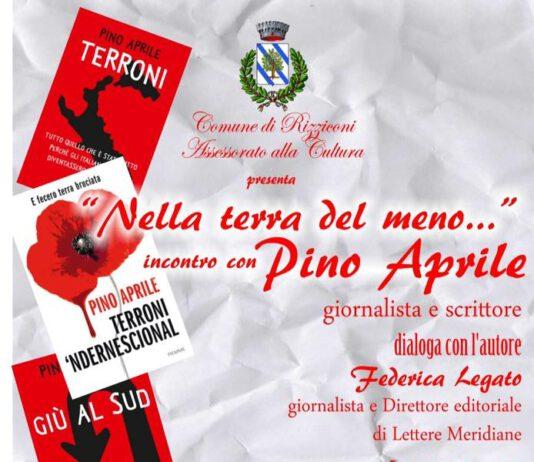 Il 4 gennaio a Rizziconi incontro con il giornalista Pino Aprile