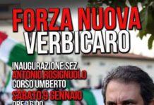 Forza Nuova inaugura sede a Verbicaro