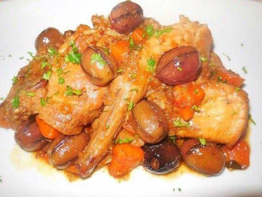 Ricetta di oggi, Coniglio con pomodori secchi e olive