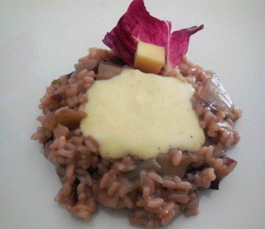 Ricetta di oggi, Risotto al radicchio con fonduta di Asiago