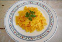 Ricetta di oggi, Farfalle ai peperoni gialli