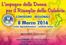 L’8 marzo convegno “L’impegno delle donne per il Risveglio della Calabria”