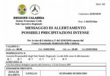 Maltempo Calabria. Forti venti, criticità sul versante tirrenico