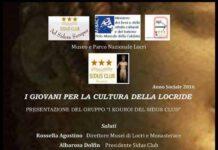 I giovani per la cultura della locride. Presentazione del gruppo “I kouroi del Sidus club”