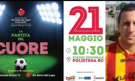 Sabato 21 maggio la “Partita del cuore”- evento scopo benefico