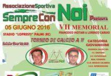 Palmi, domenica VII memorial Francesco Inzitari Lorenzo Caruso