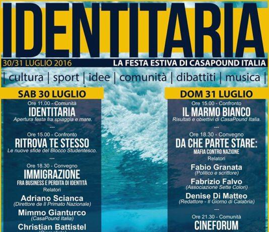 Lamezia, Nel week end la festa di CasaPound sul lungomare Falcone e Borsellino