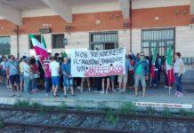 Protesta Nicotera-mare pulito- Occupata stazione di Rosarno