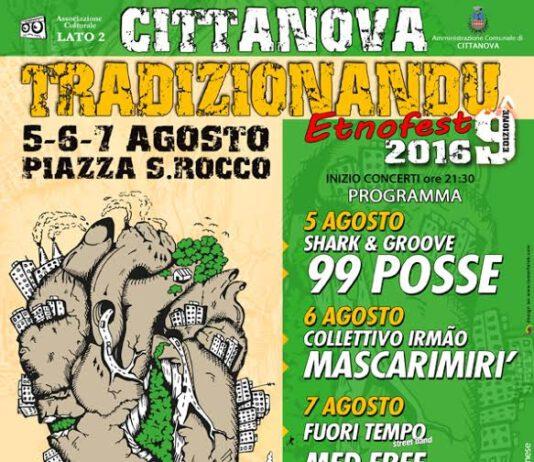 Shark e Groove, 99 Posse e Francesco Baccini tra i grandi ospiti del Tradizionandiu etnofest di Cittanova