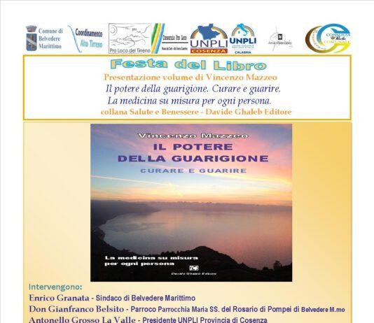 Festa del libro con la presentazione del volume di Vincenzo Mazzeo dal titolo “Il potere della guarigione”