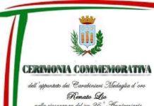 Il 20 agosto anniversario dell’omicidio dell’appuntato dei carabinieri Renato Lio