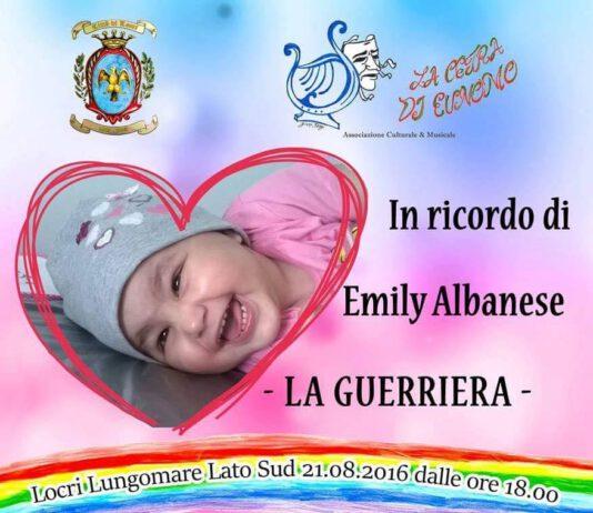 Il 21 agosto a Locri evento benefico in ricordo di Emily Albanese